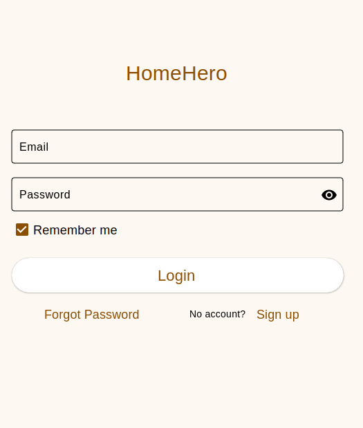 Login view